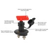 Battery Disconnect Switch On Off 2 Position 275A 12‑50V Rated