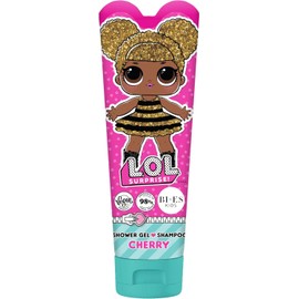 LOL Surprise 2-in-1 Shower Gel & Shampoo for Kids & Adults - Vegan, 98% Natural, Hydrating & Gentle Body Wash & Hair Cleanser with Aloe & Chamomile, Soft & Nourished Skin, Cherry Scent – 240ml