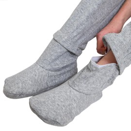 Cozy Toes - Adult Footed Sweatpants with Sherpa Fleece Lined Feet, Removeable Detachable Feet, Extremely Soft and Warm Footing