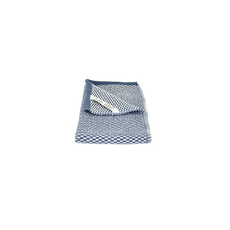 Solwang Guest Hand Towel Natural / Dark Blue Knitted Towel