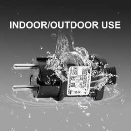 36V 12W LED Power Supply - CZJUTAI JT-EL/FC36V12W Transformer LED CZJUTAI IP44 - Reliable Alimentation for Noël Lighting with European Socket (Socle à vis - Mode Commuté - EL/FC36V12W)