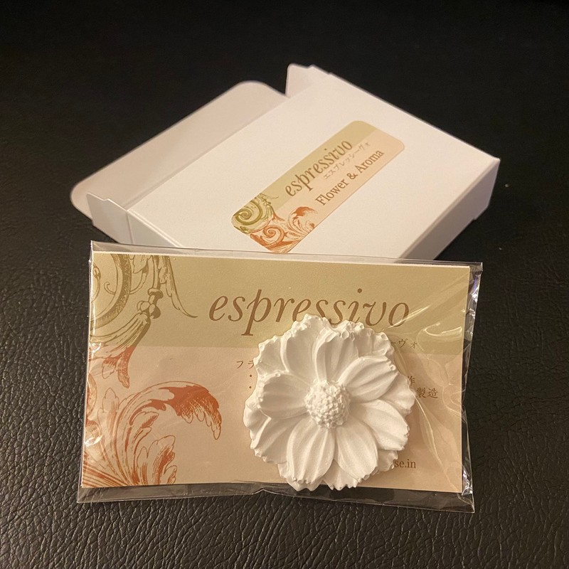 [espressivo] Aroma Stone Cosmos White Handmade in Japan 4.3cm Shivo