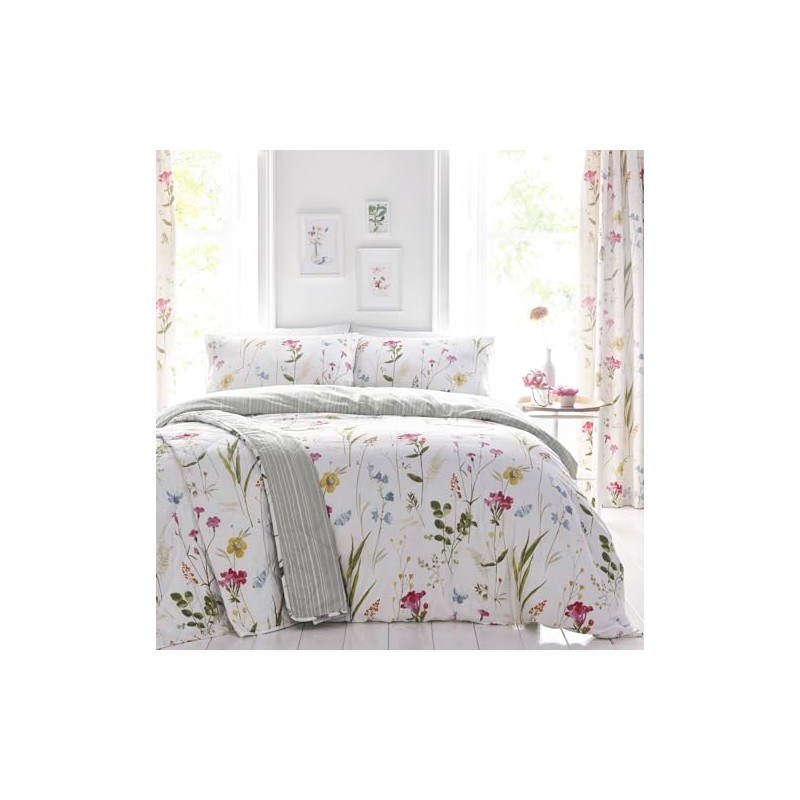 100% Cotton Print Quilt Cover Set - Ultra Soft, Comfy,