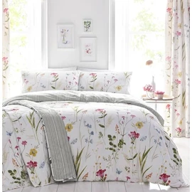 100% Cotton Print Quilt Cover Set - Ultra Soft, Comfy, Reversible Duvet Cover with Press Studs Closure - Elegant Quilt Cover Set for Bedding (Bossoming, Single)