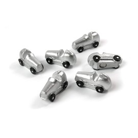 Trendform® Magnets Race CAR, Set of 6, Silver/Black
