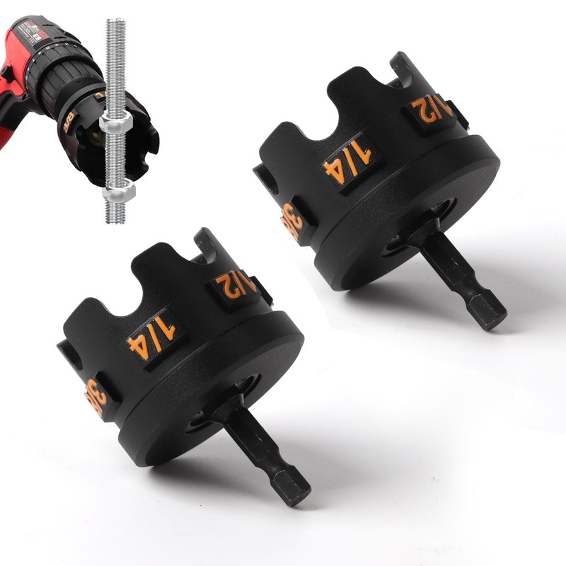 Nut Zipper Drill Attachment for Fast Nut and Bolt Removal,