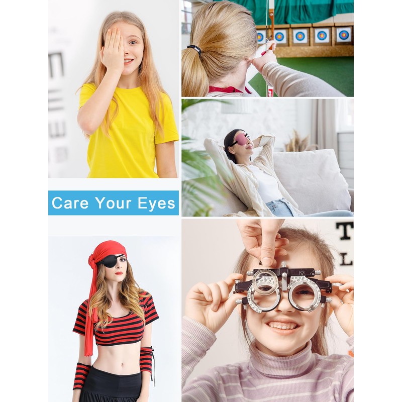 THSIREE 5PCS Eye Patch, Adjustable Eye Patches, Medical Eye Patch,