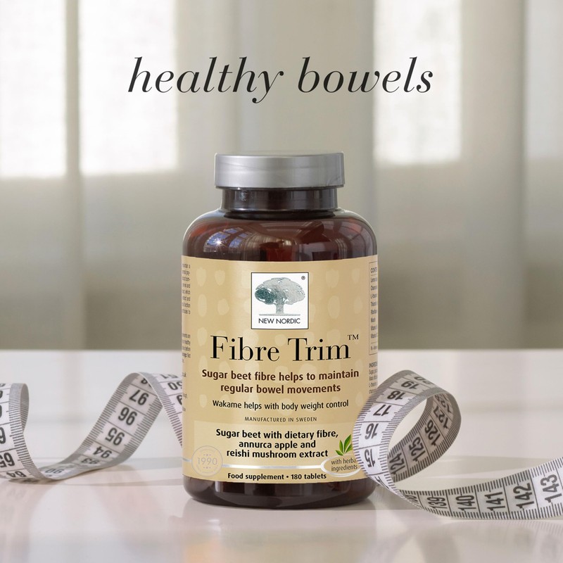 New Nordic Fibre Trim Tablets, Sugar Beet & Reishi, Plant-Based