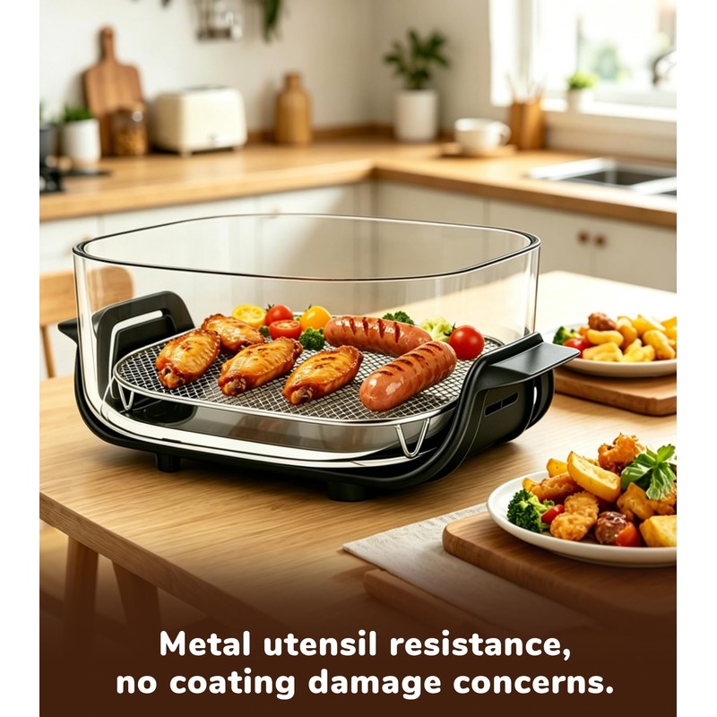3 Pcs Crisper Tray and Rack Set Compatible with Ninja