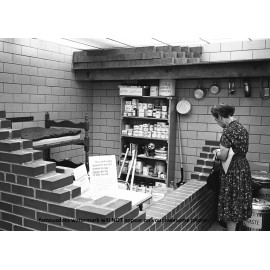 Nuclear Bomb Fallout Shelter PHOTO Duck & Cover Atomic Blast Civil Defense