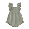 Bkixhv Newborn Baby Girl Sweater Romper Knitted Ruffle Sleeve Bodysuit