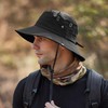 JFAN Sonnenhut Herren Damen Fischerhut UV-Schutz Safari Hut Mit Kordelzug