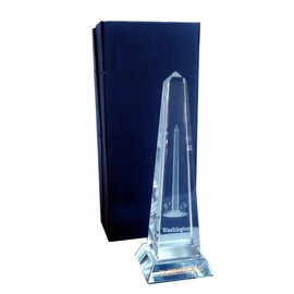 Washington DC Souvenir Crystal: Washington Monument (5" Tall)