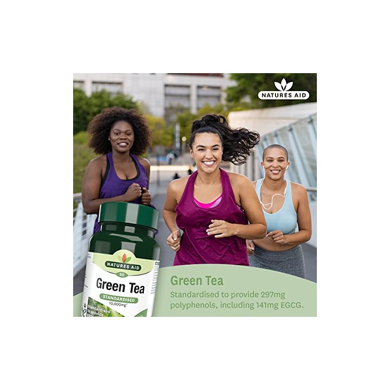 natures aid 10000 mg Green Tea Tablets - Pack of