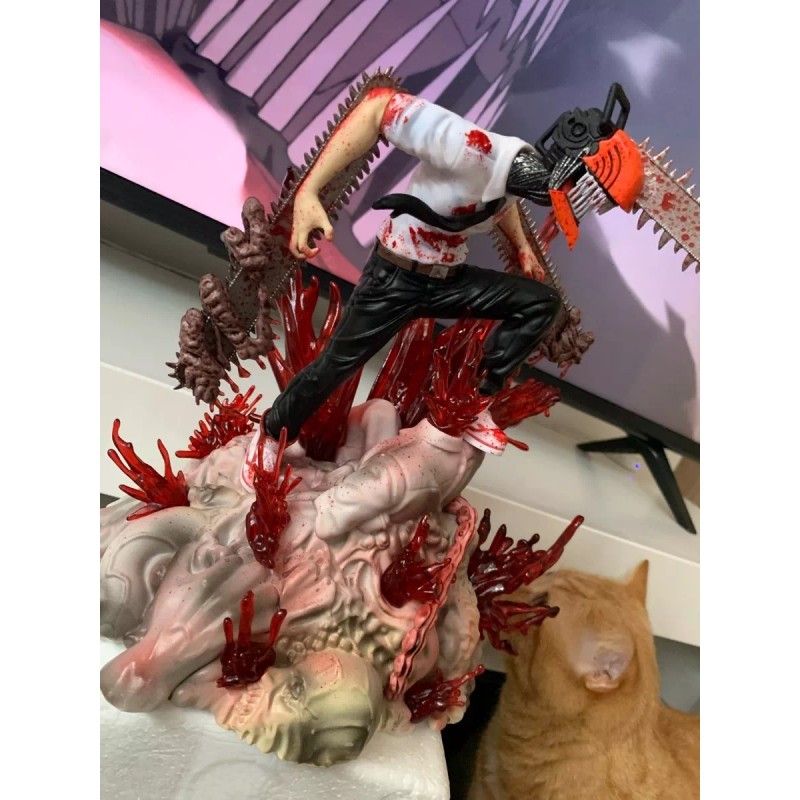 Jextech Figura Anime Hombre Motosierra Chainsaw Man 29 Cm