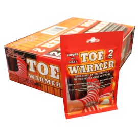 Toe Warmers Adhesive on Sox Warm Heat Packets | (2 Packs) | Box of 40 | Keep Your Toes Hot | Safe Natural Air Activated Heated Packets - Hours of Heat -Single Use & Disposable by Mystical Fire