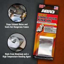 ABRO Exhaust Tape: Muffler Repair Kit, High Temp Aluminum Bonding Agent Exhaust Leak Tape, Fast, Economical, Permanent Solution to Stop Noise and Seal Out Dangerous Fumes, No Special Tools Required
