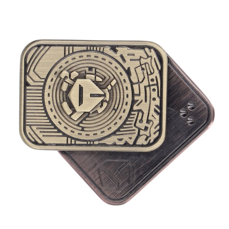 Magnetic Metal Fidget Toys, Metal Poker Push Card Fidget Slider