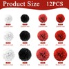 12 PCS Paper Pom Poms, Tissue Paper Pom Poms Flower