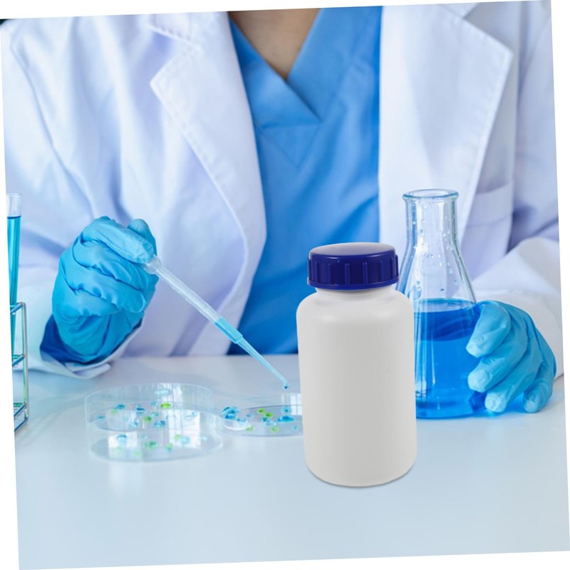 VILLFUL 3pcs Chemical Sample Bottles with Caps Sealed Plastic Containers