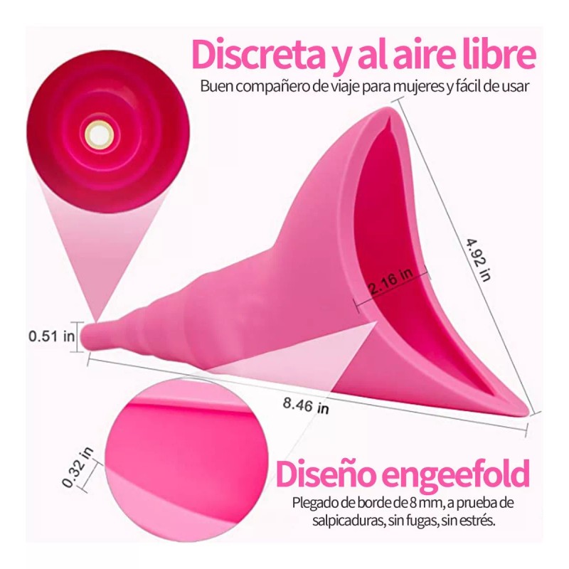 Liyusheng Urinal Femenino Portatil Embudo Orinar Mujer