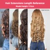 Clip In Hair Extensions 1 Pcs 5 Clips Half Full