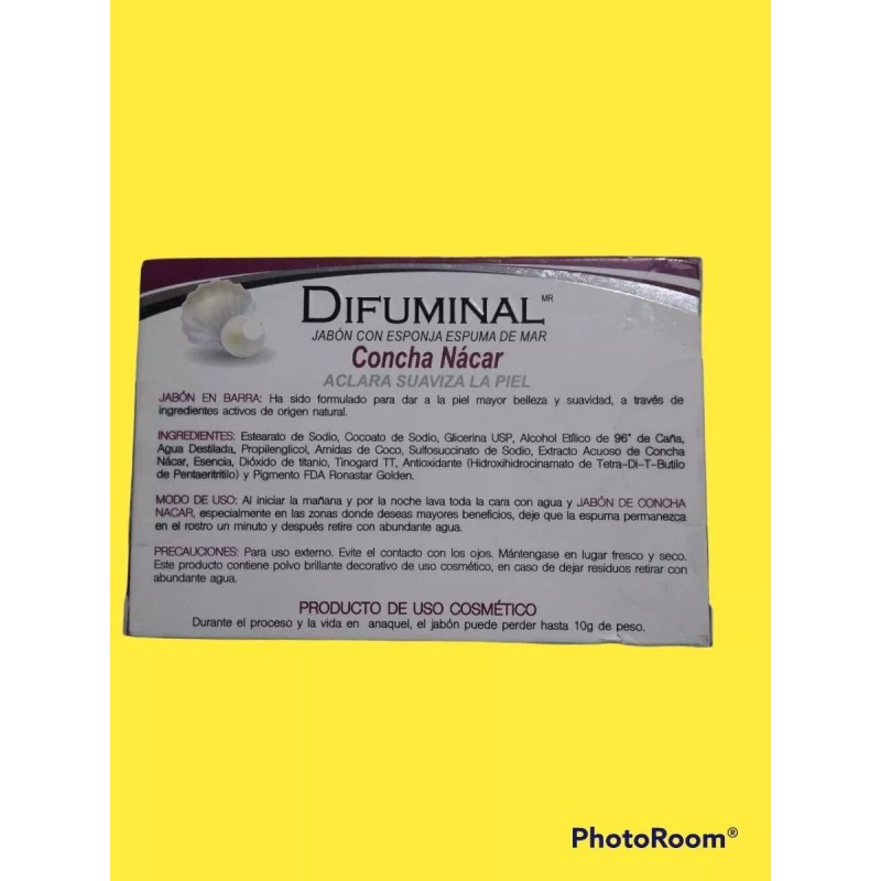 Difuminal Jabon De Concha Nacar Difuminal.100gr