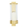 Deco 79 Aluminum Metal Single Candle Wall Sconce, 5" x