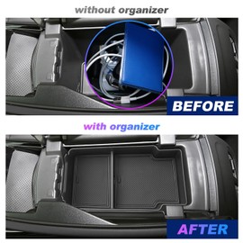 SXCY for 2024 2025 Buick Envision Center Console Organizer for 2024 2025 Buick Envision Accessories Console Tray for 2024 2025 Envision Armrest Storage Console Organizer (Black)