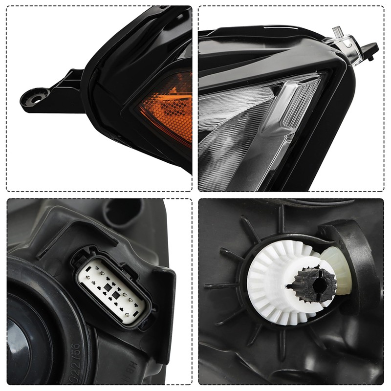 Thomletha Passenger Side Headlights Assembly Halogen Replacement for EcoSport 2018-2022
