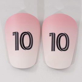 Mini Design Number 10 Soccer Protective Gear, 1 Pair Football Protective Gear, Football Protective Gear for Men & Women - Color: No.10 Pink White, Specification: M