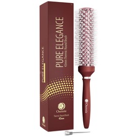 Professional Round Brush for Blow Drying 1.7 Inch – 25% Faster Dry Time - Ceramic Ionic Brush for Precise Styling & Volume – Hairbrush Adds Wave & Enhances Shine for Men & Women