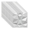 ShopMall Panel Decorativo 3d Para Pared 6 Piezas 50 Cm