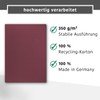 Pack of 10 3-Part Application Folders Red Berry Red Favourit