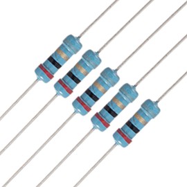 uxcell 20 x 1/2W Watt 2 Ohm 2R Carbon Film Resistor 0.5W 55mm Length