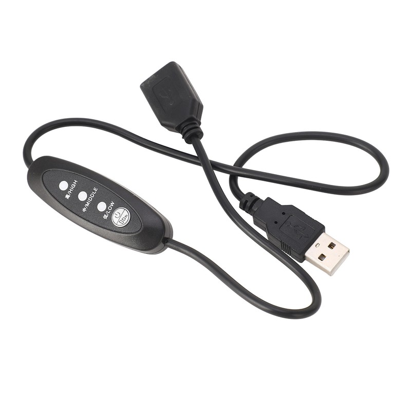 USB5V Thermostat Extension Cord Male in Female Out Flexible PVC