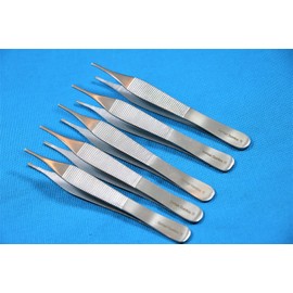 New 5 German Grade Adson Brown Tissue Forceps ENT Surgical Instruments-Excellent