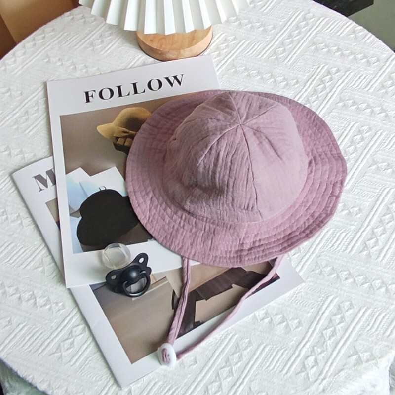 RUNQIU 【Cotton Baby Hat】 Perfect for sun protection! Floral children's