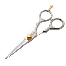Beard Trimming Scissors, Hair Scissors for Moustache Cutting 5 inch - Chrome