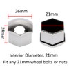 ETOPARS Pack of 20 21 mm Car Wheel Nut Caps