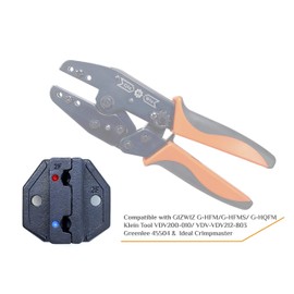 GIZWIZ Interchangeable Crimp Tool Die Sets for Insulated Flag Terminals (G-D2F)