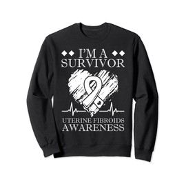 I'm A Survivor Uterine Fibroids Awareness Endometriosis Sweatshirt
