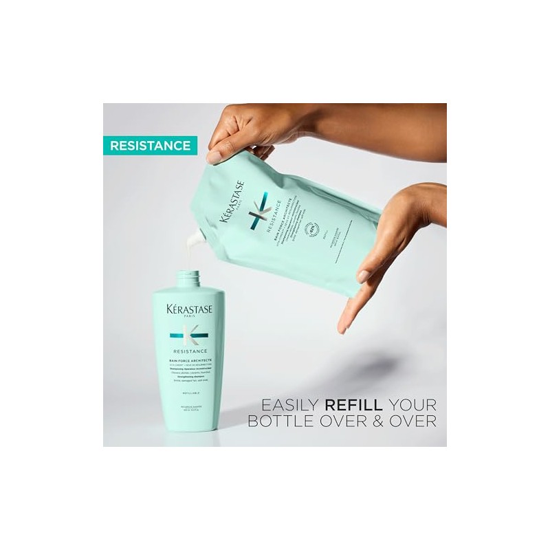Kérastase Resistance, Daily Strengthening Shampoo, For Brittle, Damaged Hair &