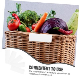 TEHAUX 54Pcs Writable Dry Erase Labels for Whiteboard Organization Versatile Tags for Office Home Classroom Refrigerator Reusable and Stylish