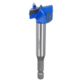 QUARKZMAN Forstner Drill Bits 25 mm Tungsten Carbide Wood Saw Auger Opener Woodworking Hinge Hole Drilling Bit Cutter (Blue Grey)