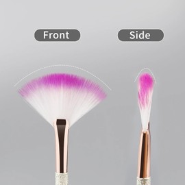 Facial Mask Applicator Brush, Compact Lightweight Accessory for Travel and Daily Use - Fan Mask Brush Mask Application