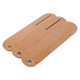POWERTEC Zero Clearance Table Saw Insert 3-Pack – Fits Delta 36-725, 36-725T2, 36-5152, 36-5000, 36-5000T2 – MDF Throat Plate for Cleaner Cuts, Kickback Prevention, Easy Installation (72228)