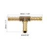 sourcing map Barb Hose Fitting 6mm OD Tee T Shape