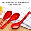 6Pcs Soup Spoon Ramen Noodle Soup Ladle White Soup Spoons