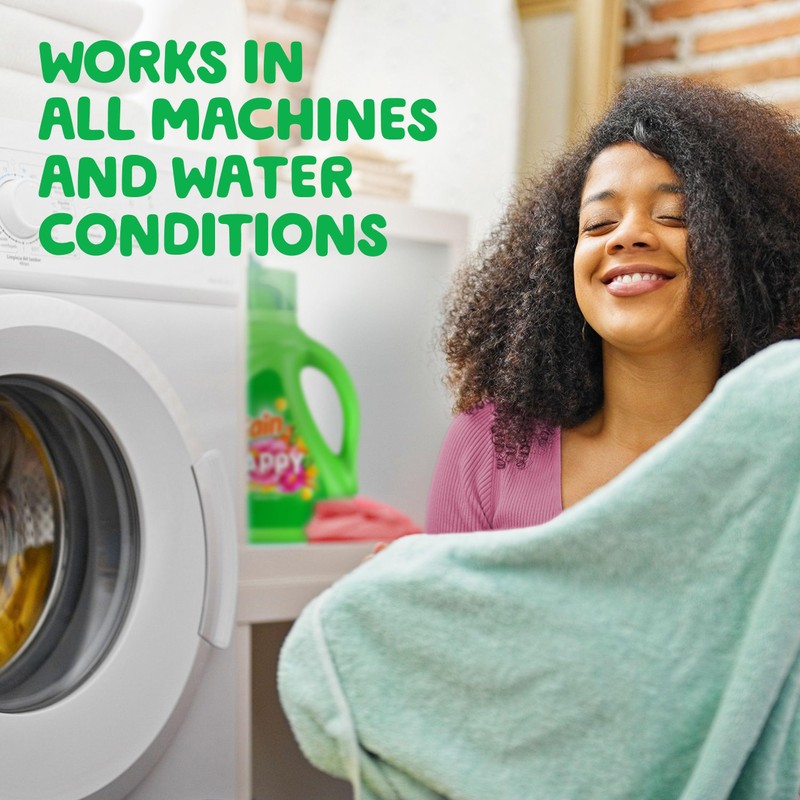 Gain Liquid Laundry Detergent, Happy, HE Compatible, 154 fl oz,